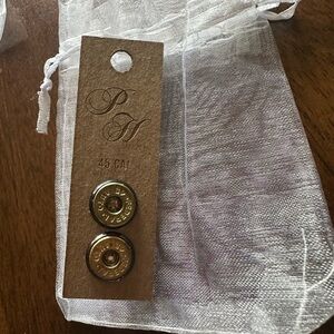 COPY - Gray smoke.45 caliber pretty hunter stud earrings